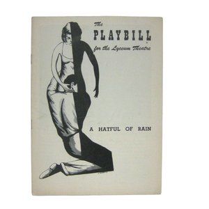 A Hateful Rain Playbill 1956 Shelley Winters Ben Gazzara Franciosa Silvera